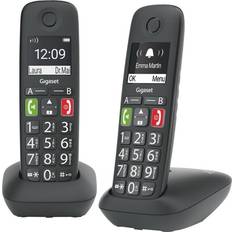Gigaset E290R-Duo Dect Telefoons 2 Stuks Zwart