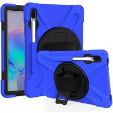 Samsung Galaxy Tab S6 X-Shape Kombinationsfodral Blå