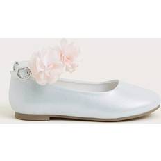 Polyester Ballerinas Children's Shoes Monsoon Kids' Flower Ballerina Shoes - Sage