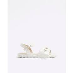 Buckle Sandals River Island Cream Chain Sandals - 5