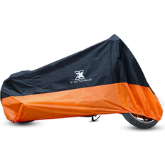 Motorcycle Covers Unique Bargains 190T Waterproof Motorcycle Cover Outdoor Rain Dust UV Protector - L