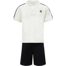Other Sets Children's Clothing Moncler Boy's Polo Shirt With Shorts Set - White