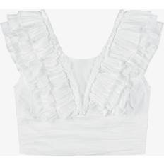 White Blouses & Tunics Fun & Fun Couture Girls Ruffle Satin Top - White