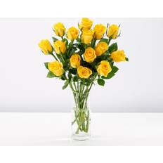 Tesco Yellow Roses Flowers Bouquet