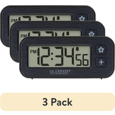 Alarm Clocks LA CROSSE TECHNOLOGY Digital Mini Magnetic Alarm Clock 3 pack