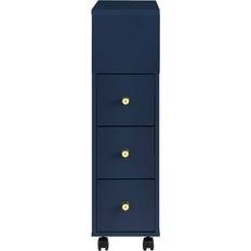 Drawers on wheels SoBuy Slim Bathroom Cabinet on Wheels BZR195-B