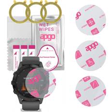 apgo 3x Vidrio Protector Híbrido Ultratransparente Compatible con Garmin Fenix 6S Pro Solar