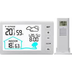 Thermometers & Weather Stations Sodial Indoor Outdoor Hygrometer Weather Station Forecast Clock