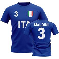 UKSoccershop Paolo Maldini Country Code Hero T-Shirt Blue Men's Polyester