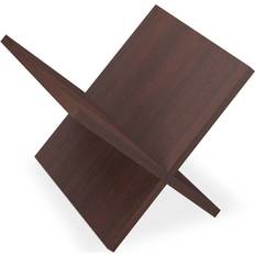 Brown Newspaper Racks Relaxdays Modern Stand 25.5 x 32 x 29 cm Newspaper Rack