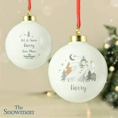 Ceramic Christmas Decorations Me to You Personalised The Snowman Magical Adventure Bauble Christmas Tree Ornament
