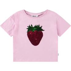 24-36M - Rosa T-shirts Molo Roseanna T-shirt Glitter - Strawberry