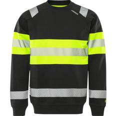Arbetsöverdelar på rea Fristads Varsel Sweatshirt 7530 GKC - Varselgul/Svart