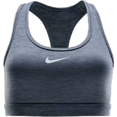 Nike Women's Swoosh Support Padded Sports Bra in Grey, DX6821-086