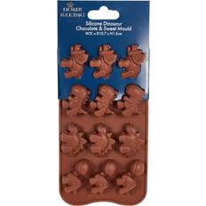 Silicon Chocolate Moulds Silicone Dinosaur Chocalate and Sweet - Brown Chocolate Mould