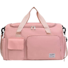 Shein Large Zipper Duffel Bag, Foldable Travel Storage Bag Carry On Bag, Simple Weekender Overnight Bag