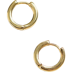 ASOS DESIGN mm-hoop-øreringe med 14k guldbelægning