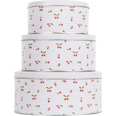 White Cake Tins Set of 3 Mon Cheri Round Tins - Multicolour Cake Pan