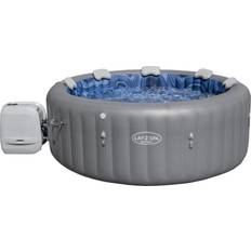 Hydrojet pro Bestway Aufblasbarer Whirlpool LAY-Z-SPA Energiespar-Whirlpool Santorini Hydrojet Pro Ø 216 x 80 cm Graphit