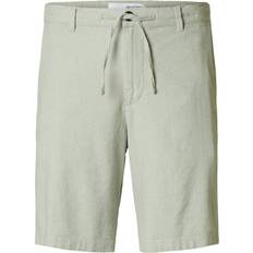 Selected Homme Bukser & Shorts Selected Homme SlhComfort Brody Linen Shorts - Grøn