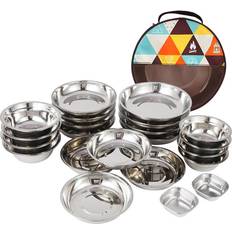 Vestidos 22pcs Service Plate Set Stainless Steel