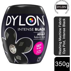 Black Textile Paint Dylon Washing Machine Fabric Dye Pod 350g Intense Black