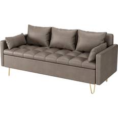 Gaomon Modern 3-Seat Couch with 5 Pillows Sofa 63.8" 3 Seater
