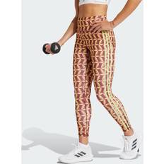 Dame - Gul Tights adidas x Farm Rio 7/8 Tights - Semi Spark/Shadow Red