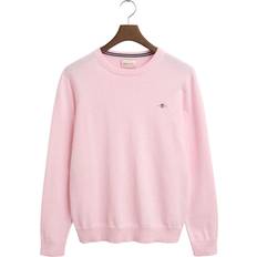 Gant Classic Cotton Crew Neck Jumper - Rose
