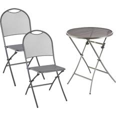 Balkontische MWH Balkonset 3-teilig Metall Klapptisch Balkontisch
