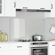 vidaXL Køkken Bagveggie Transparent 110x60x0,6 cm Hærdet Glas Stænkplade