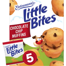 Entenmann's Little Bites Chocolate Chip Muffins, Pouches Mini Muffins 8.25 oz, 5 Count 8.25oz 5pcs