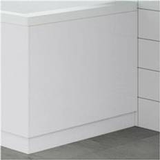 Bathtubs Artis Modern Bathroom 800mm End Bath Panel 18mm MDF White Gloss Wooden Plinth