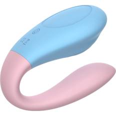Mrow 03 Laddningsbar Vattentät Parvibrator Blå-Rosa