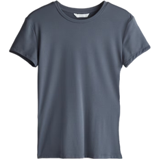 H&M Dame Grå Figurnær T-shirt