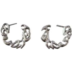 Shein 1pair flame Design stud earrings
