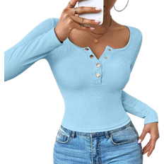 Shein Fitted And Sexy Square Neck T-Shirt - Women's