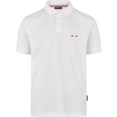 Herren Piquee Poloshirt - Dunkelblau/Rot