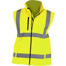 Work Vests Yoko Mens Hi Vis Softshell Bodywarmer - Hi-Vis Yellow