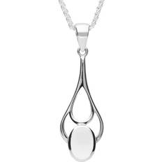 Necklaces C W Sellors Sterling Silver Bauxite Oval Spoon Necklace - Silver