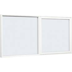 2-lags glas Tophængte vinduer Sparvinduer FT0202 PVC Tophængte vinduer Vindue med 2-lags glas 80x45cm