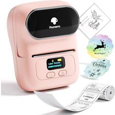 Phomemo M110 Label Printer Thermal Bluetooth Label Maker Machine 40 x 30 mm Pink