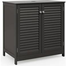 Dunelm Nautical Single Vanity Unit Black