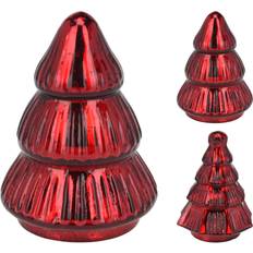 Glass Christmas Tree Ornaments Carousel Home Red Glass 13 cm Christmas Tree Ornament