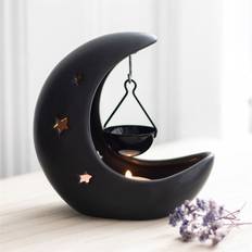 Black Oil Lamps Crescent Black Moon Hanging Burner Oil Lamp