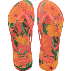 Orange - Women Flip-Flops Havaianas Flip Flops Slim Tropical