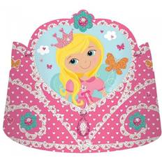 Crowns & Tiaras Princess Tiara Pack of 8 One Size Pink