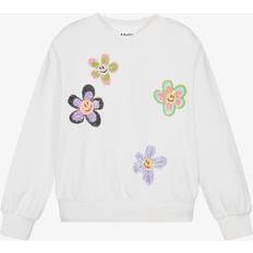 Molo Kids' Flowers Organic Cotton Sweatshirt - White