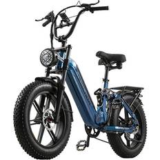20" El-mountainbikes BURCHDA AZ20 Elektrofahrrad 20 Fat Tire 48V 20Ah Akku 7-Gang E-Mountainbike