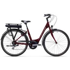 Elcykel Dam ePower Maroon Red/Chrome/Orange 45